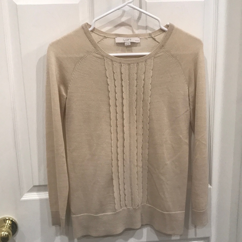 Cream Loft sweater
